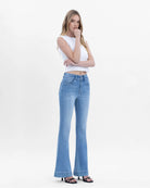 Majestic Grace $|& Vervet Super High Rise Flare Leg Jeans - Hanger Front