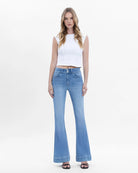 Majestic Grace $|& Vervet Super High Rise Flare Leg Jeans - VOF Detail