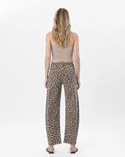 Leopard $|& Vervet High Rise Barrel Leg Jeans - Hanger Side