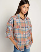 Big Sky Plaid $|& Herizon Opal Flannel Plaid Shirt - SOF Front