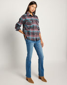 Slate Plaid $|& Herizon Opal Flannel Plaid Shirt - UGC On Fig