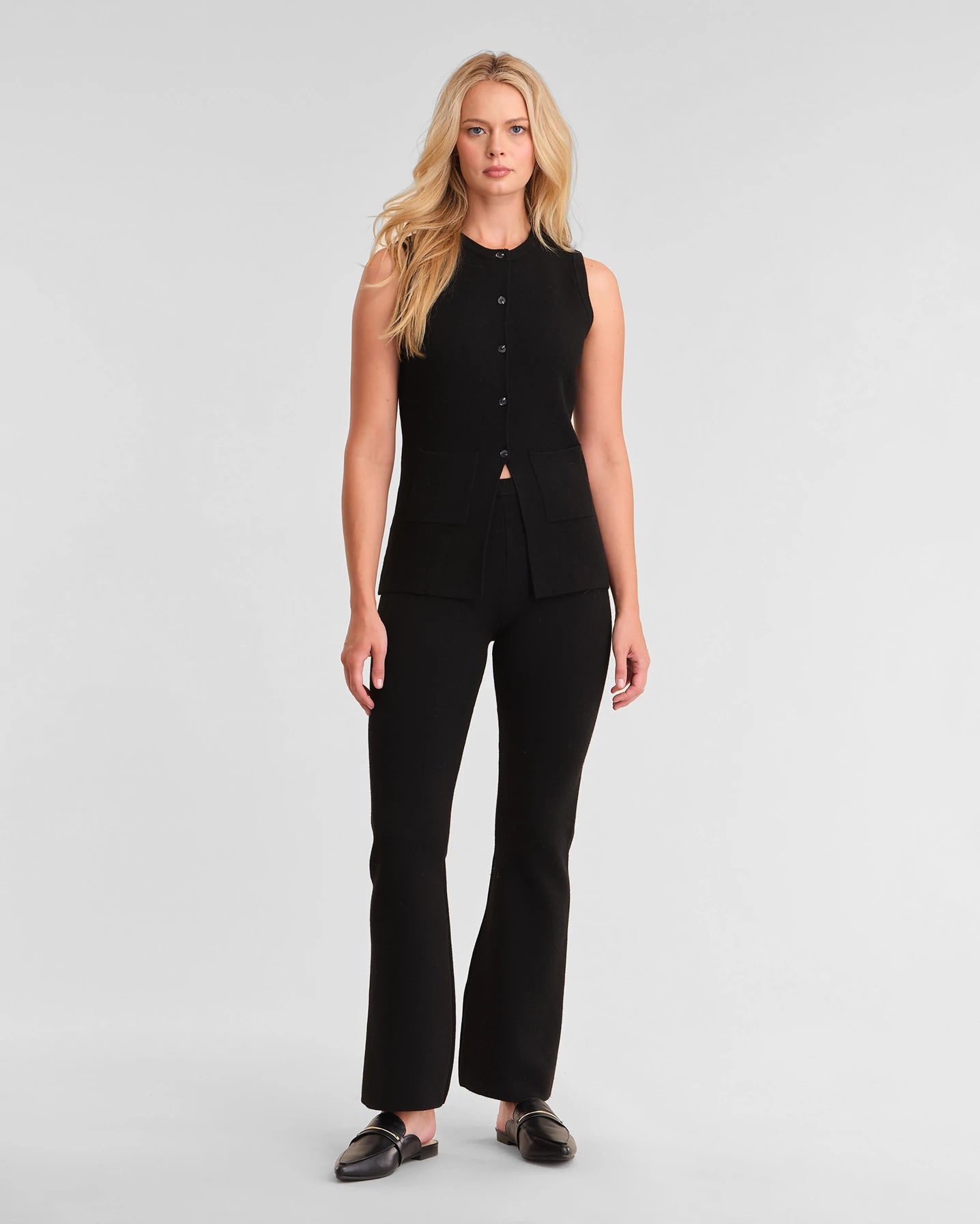 Black $|& 525 America Felicity Vest - VOF Detail