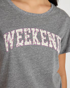 Heather Grey $|& SEAS Relaxed Sleep Tee - SOF Full Front