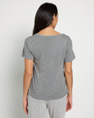 Heather Grey $|& SEAS Relaxed Sleep Tee - SOF Back