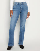 Paramount $|& Lovervet Mid Rise Slim Bootcut Jeans - SOF Front