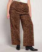 Leopard Print $|& Skies Are Blue Twill Bottoms - SOF Front