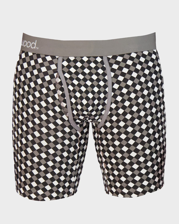 Black/White Dimension $|& Wood Underwear Biker Brief - VOF Detail