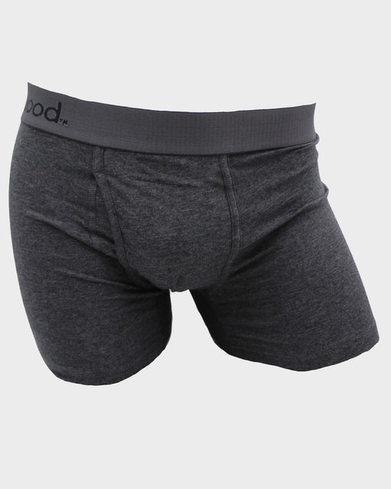 Graphite $|& Wood Underwear 3" Boxer Brief With Fly - VOF Detail