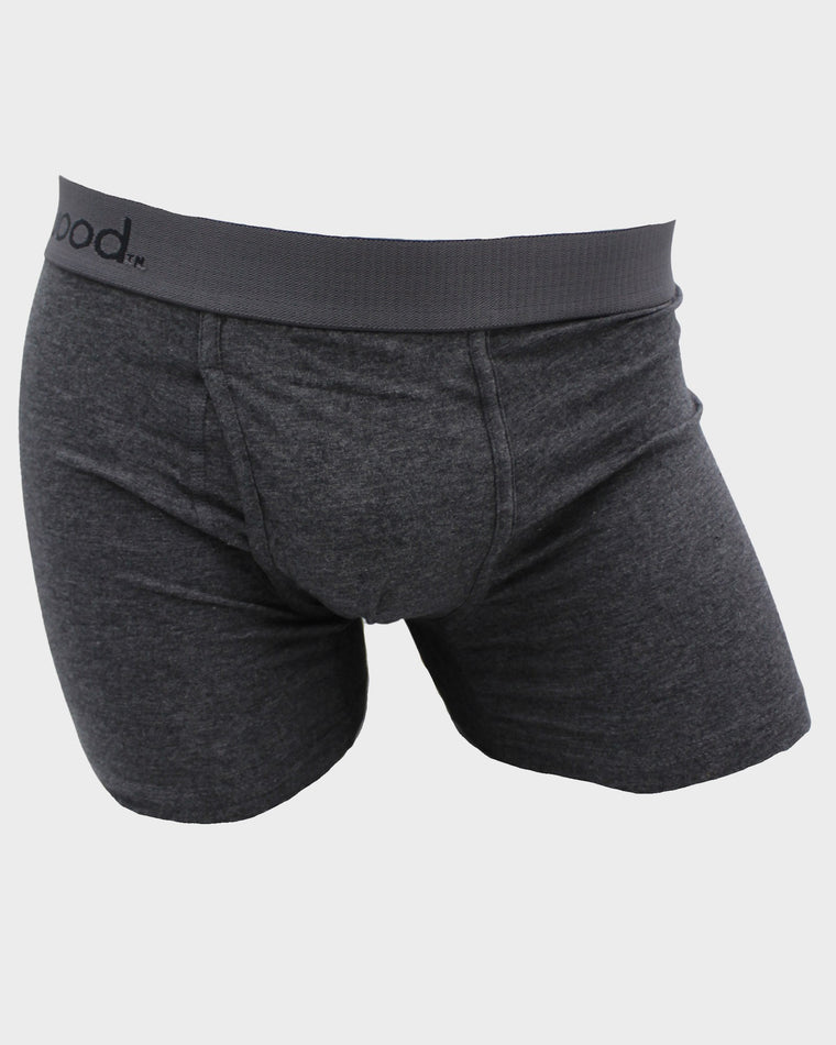 Graphite $|& Wood Underwear 3" Boxer Brief With Fly - VOF Detail