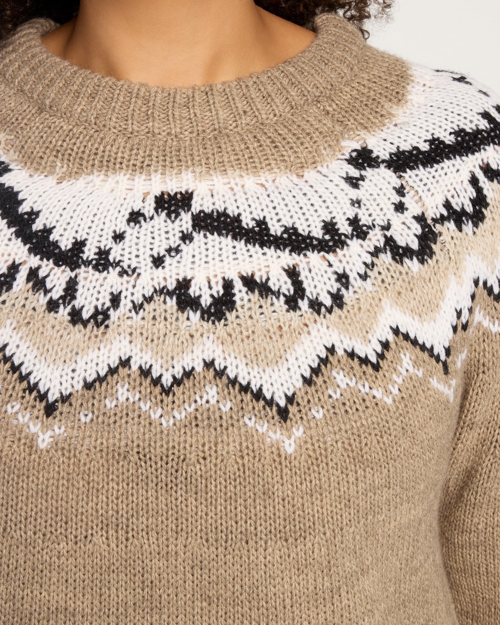 Creme $|& Weekend LA Vega Sweater - SOF Full Front
