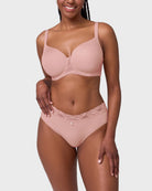 Ballet Pink $|& Montelle Pure Plus Full Coverage T-Shirt Bra - VOF Detail