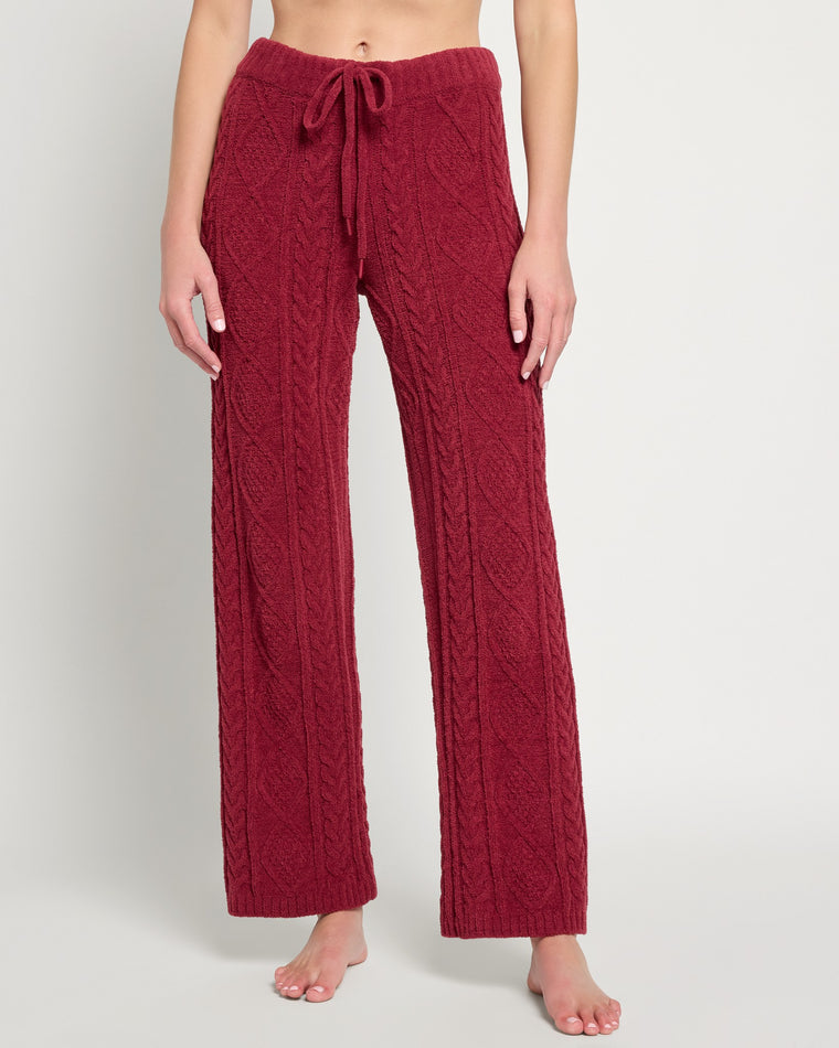 Port $|& PJ Salvage Cable Crew Lounge Pant - SOF Front