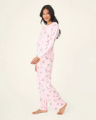 Pink $|& PJ Salvage Peace and Pawlidays PJ Set - Hanger Front