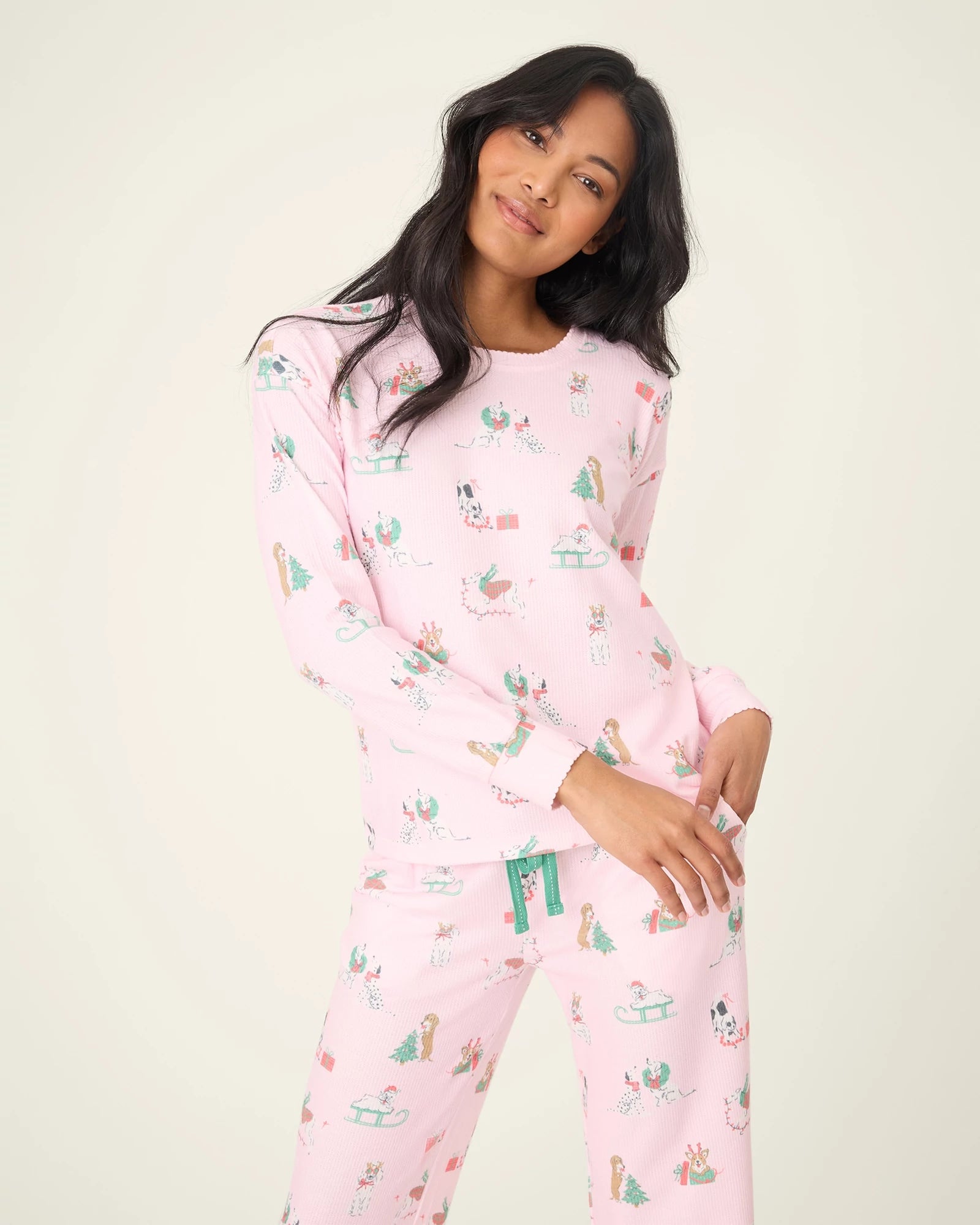 Pink $|& PJ Salvage Peace and Pawlidays PJ Set - VOF Detail