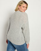 Grey $|& Cloud Ten Novelty Crewneck NYC - SOF Back