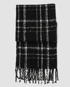 Black $|& David & Young Plaid Scarf - VOF Detail