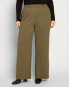 Grape Leaf $|& Bobeau Pleat Pant with Pockets - SOF Front