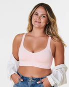 Chalk Pink $|& Bravado Sculpt Bra - VOF Detail