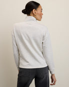 Heather Cream $|& SEAS Seashores Quarter Zip Sweatshirt - SOF Back