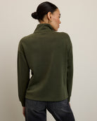 Dark Kelp $|& SEAS Seashores Quarter Zip Sweatshirt - SOF Back