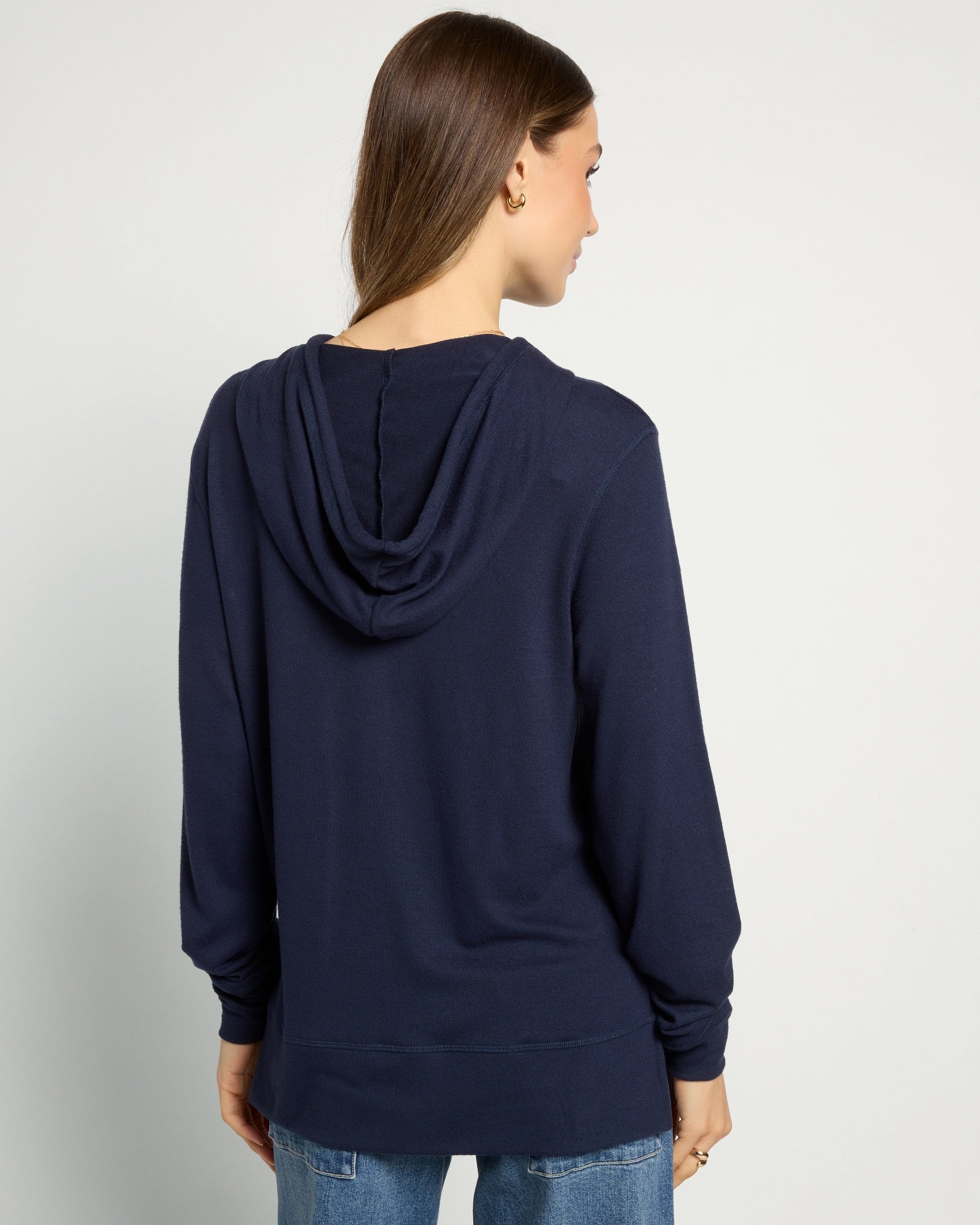 Navy $|& SEAS Shoreline Hacci Pocket Hoodie - SOF Back