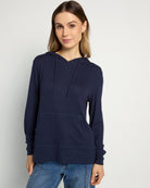 Navy $|& SEAS Shoreline Hacci Pocket Hoodie - SOF Front