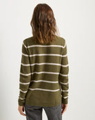 Kelp $|& SEAS Solar Striped Sweater - SOF Back