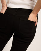 Black $|& SEAS Taurus Cuffed Skinny Jean - SOF Full Front