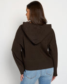 Heather Obsidian $|& SEAS Grace Hooded Sweater - SOF Back