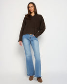 Heather Obsidian $|& SEAS Grace Hooded Sweater - UGC On Fig