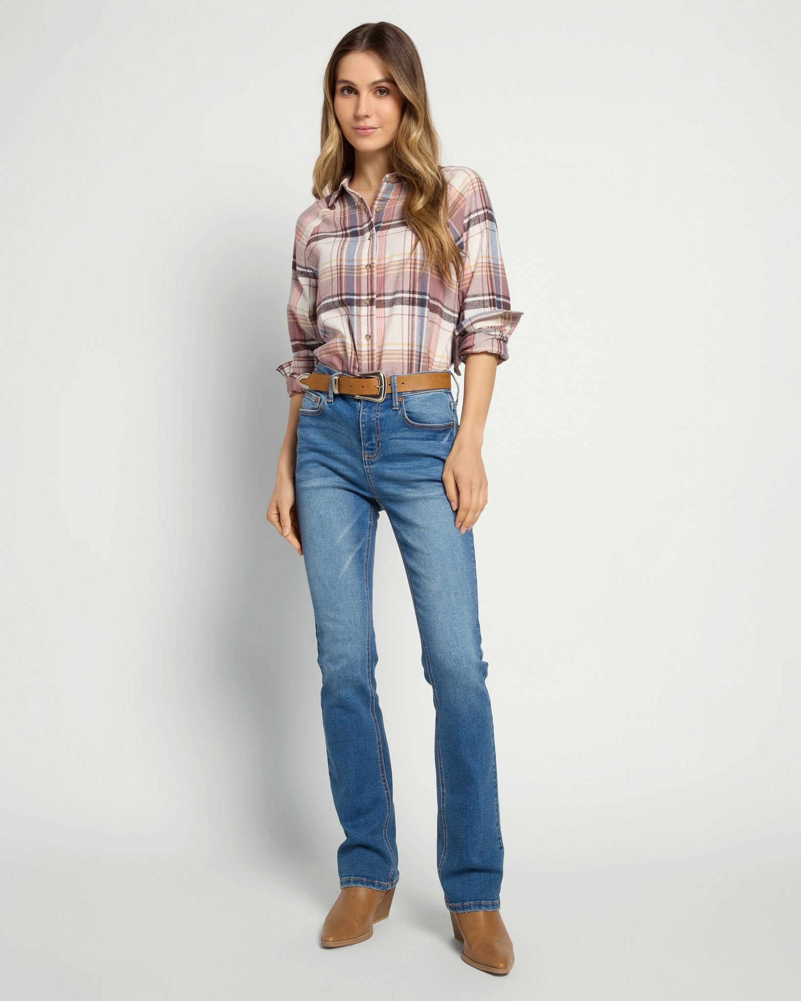 Snowflower Plaid $|& Herizon Willow Button Front Shirt - UGC On Fig