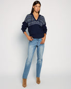 Mariner Midnight $|& Herizon Georgia Hooded Sweater - UGC On Fig