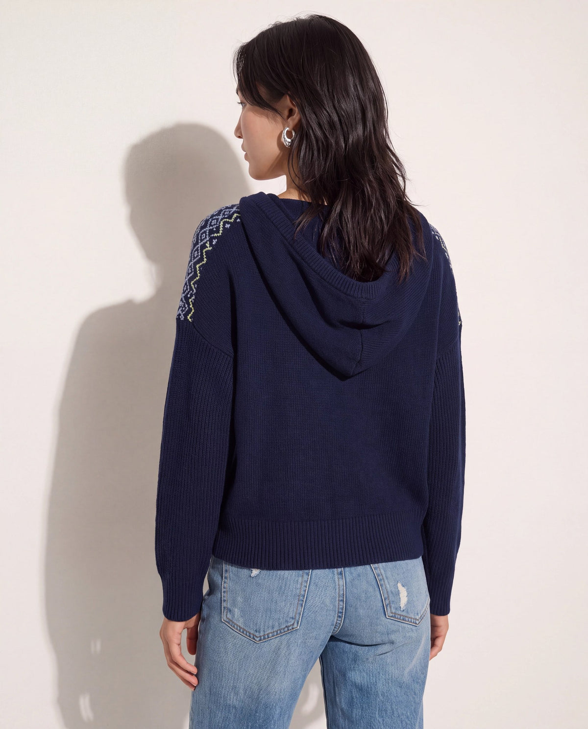Mariner Midnight $|& Herizon Georgia Hooded Sweater - SOF Side