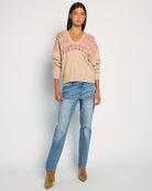 Heather Oatmeal $|& Herizon Georgia Hooded Sweater - UGC On Fig
