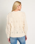 Cream $|& Herizon Sierra V-Neck Cardigan - SOF Back