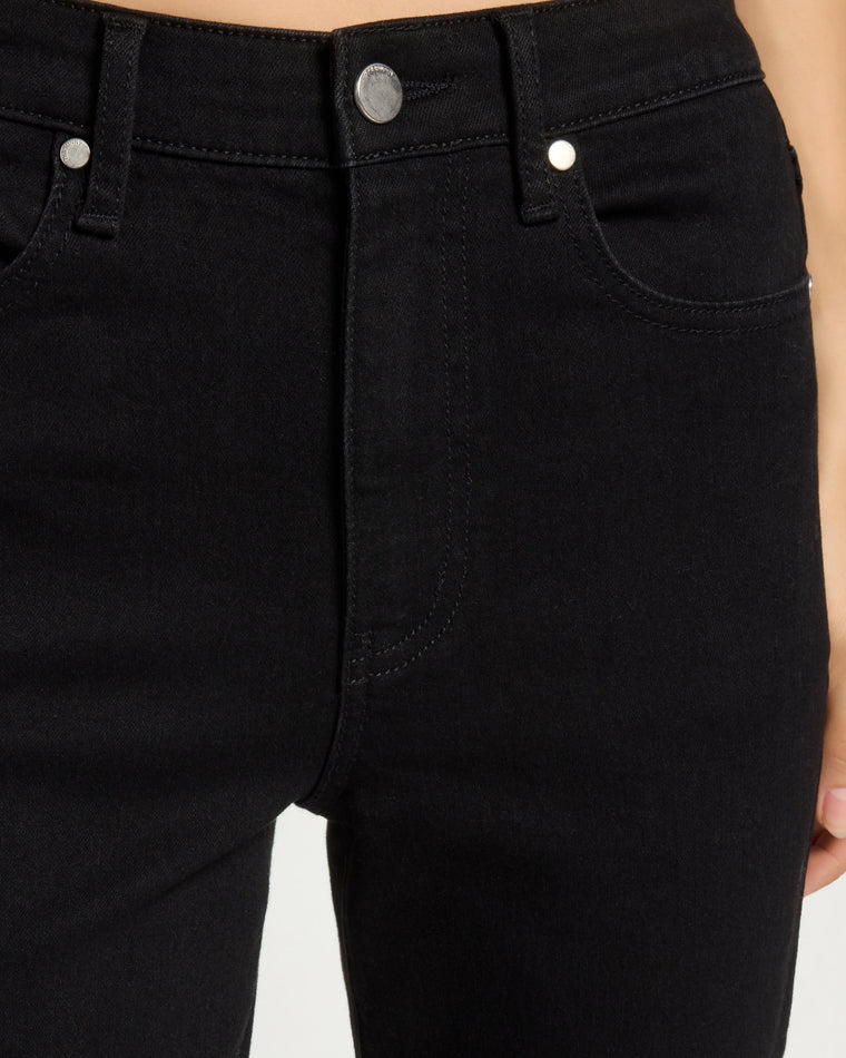 Black $|& SEAS Whitney High Rise Ankle Skinny Jeans - SOF Full Front
