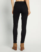 Black $|& SEAS Whitney High Rise Ankle Skinny Jeans - SOF Back