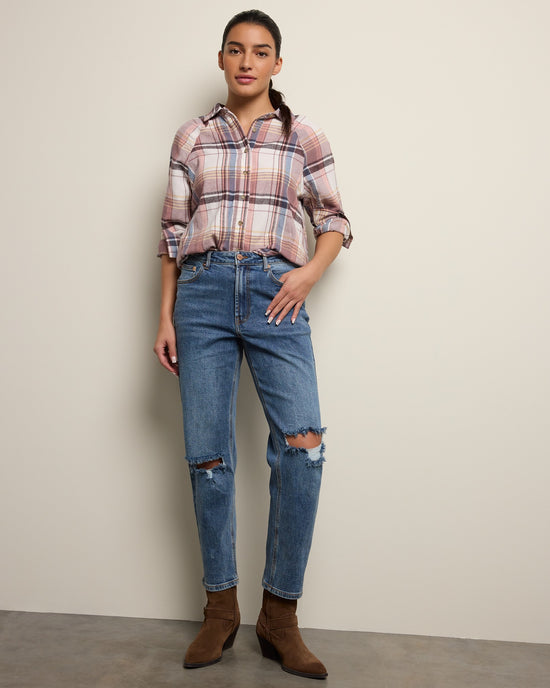 Storm $|& Herizon Borderline Distressed Straight Jean - UGC On Fig