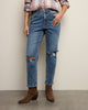 Borderline Distressed Straight Jean