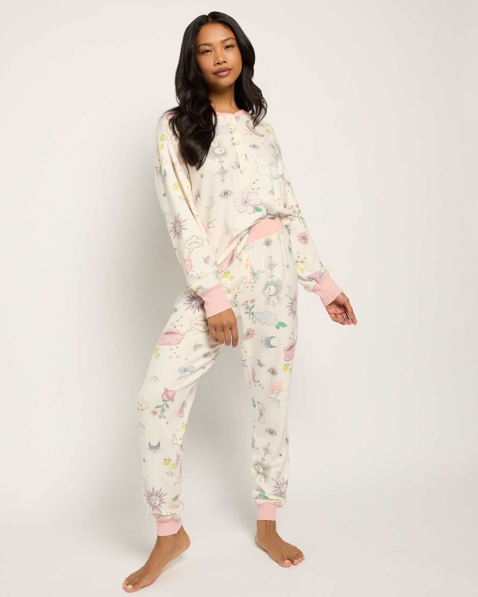Cream $|& SEAS Dreamland PJ Set - UGC On Fig