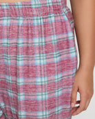 Fireside Tartan Cherry Plaid $|& SEAS Cat Nap Pant - SOF Full Front