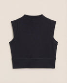 Black $|& Interval CloudLight Vibe Long Crop Tank - Hanger Detail