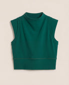 Forest Green $|& Interval CloudLight Vibe Long Crop Tank - Hanger Detail