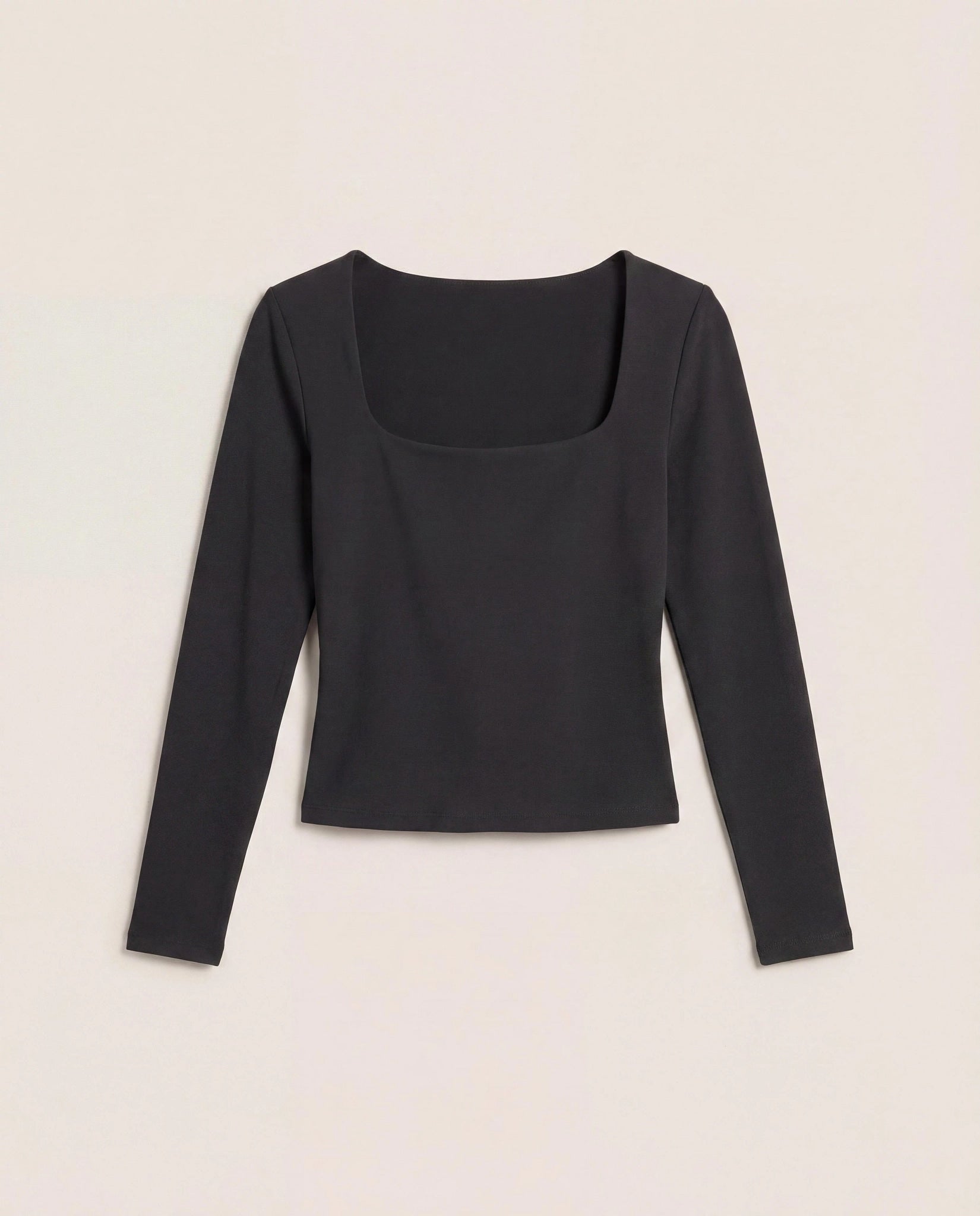 Black $|& Interval CloudLight Tempo Long Crop Top - Hanger Detail