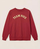 Rosewood $|& Interval Flex Fleece Graphic Pullover Team Nice - Hanger Detail