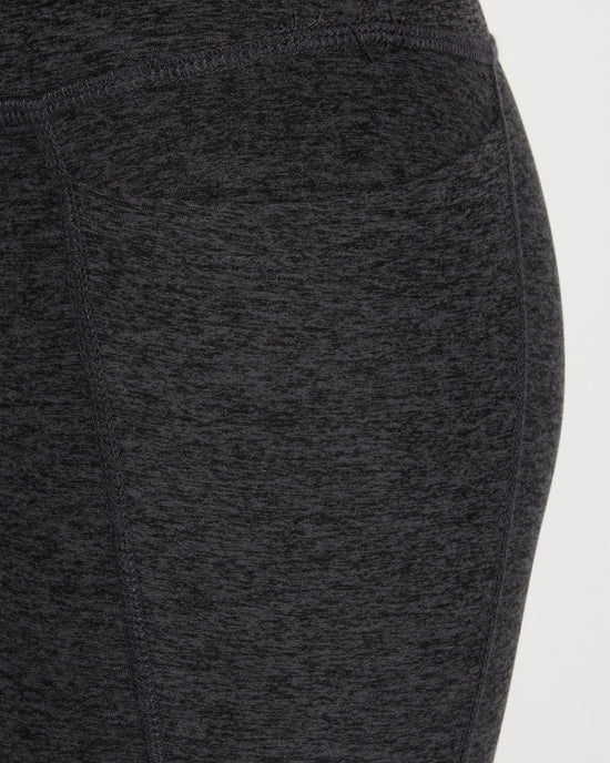 Heather Charcoal $|& Interval FlowHeather Sculpt Pocket Legging - SOF Full Front