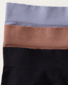 Cognac/Black/Silver Bullet $|& Capezio Seamless Ribbed Boy Short 3 Pack