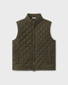 Dark Olive $|& Tasc Millbrook Quilted Vest - Hanger Back