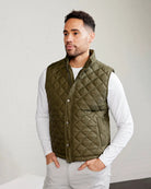 Dark Olive $|& Tasc Millbrook Quilted Vest - VOF Detail