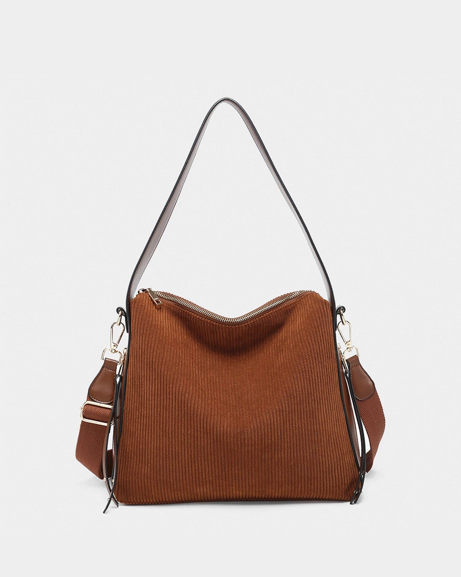 Brown $|& Jen & Co. Michaela Corduroy Hobo - VOF Detail